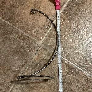 Twist Ornament hanger, silver